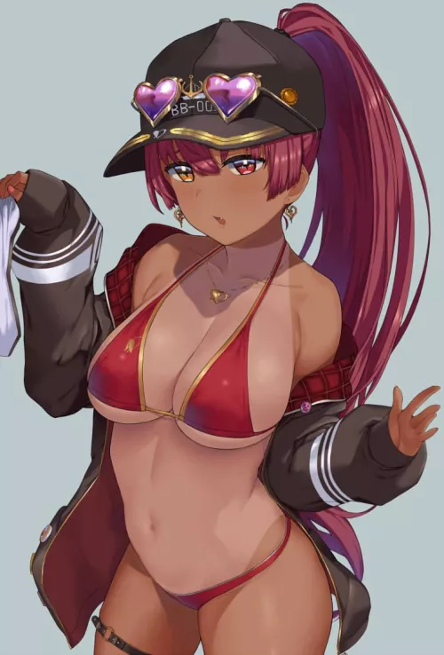 Houshou Marine Sun Tan (Hai Ookami) [Hololive]