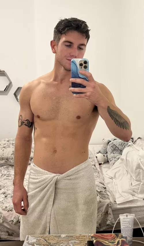 I have tattoos under my towel too