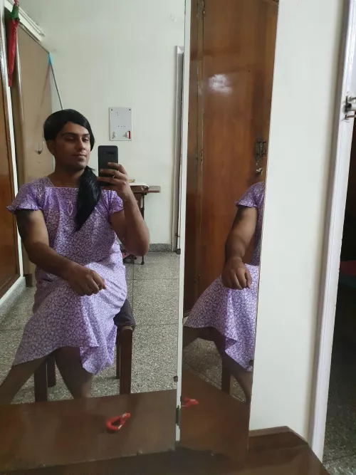 I should probably quit on all my male clothings and start wearing some slutty or traditional dress like a saree or so.