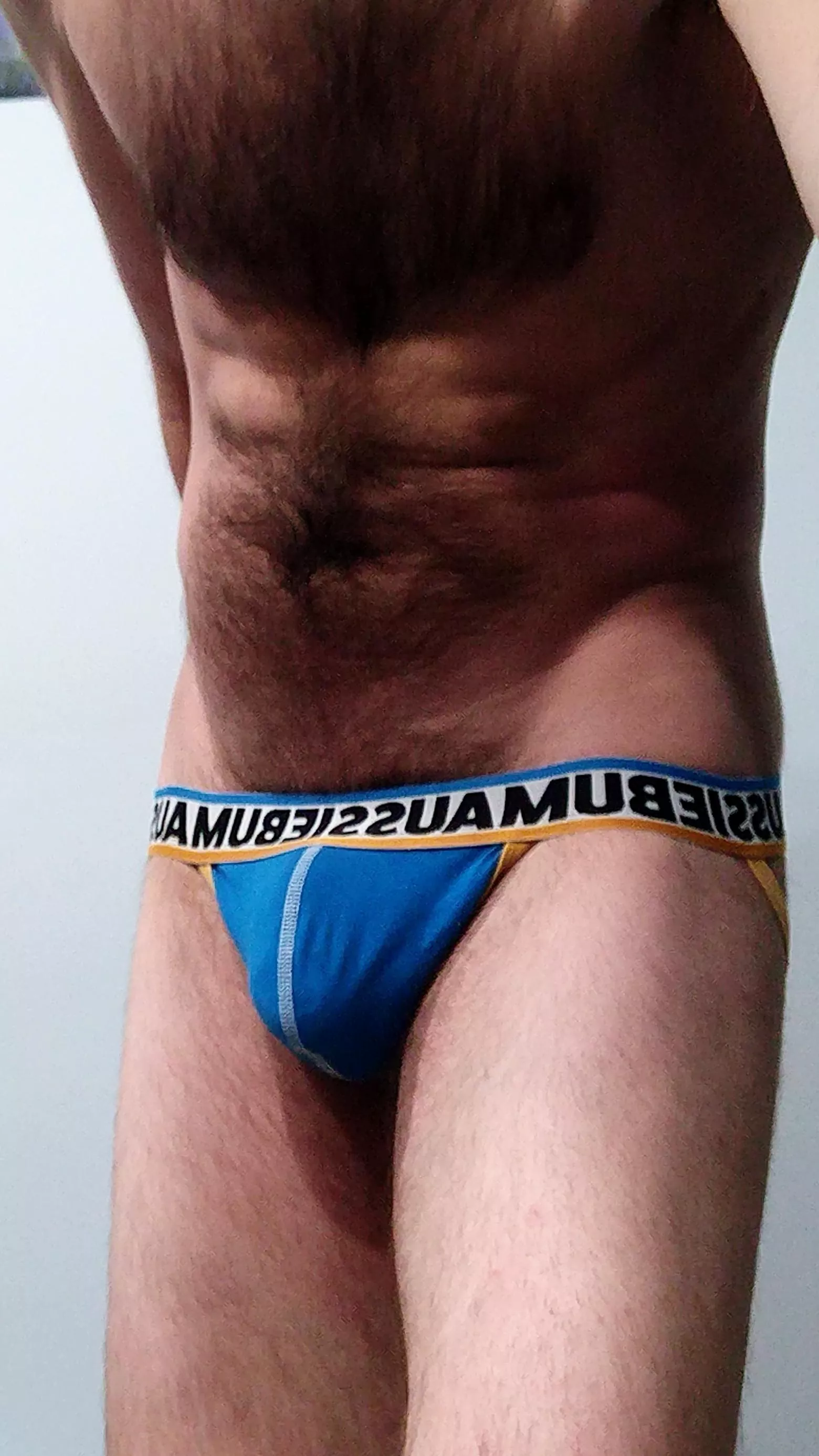 I would like to see a man in a jock, so maybe you would like to see me in one