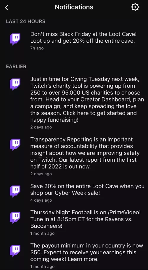 I’m tired of getting app notifications for things that aren’t people going live. I’ve tried looking for a way to mute these kinds of notifications but I can’t find it. Am I out of luck or just missing something?