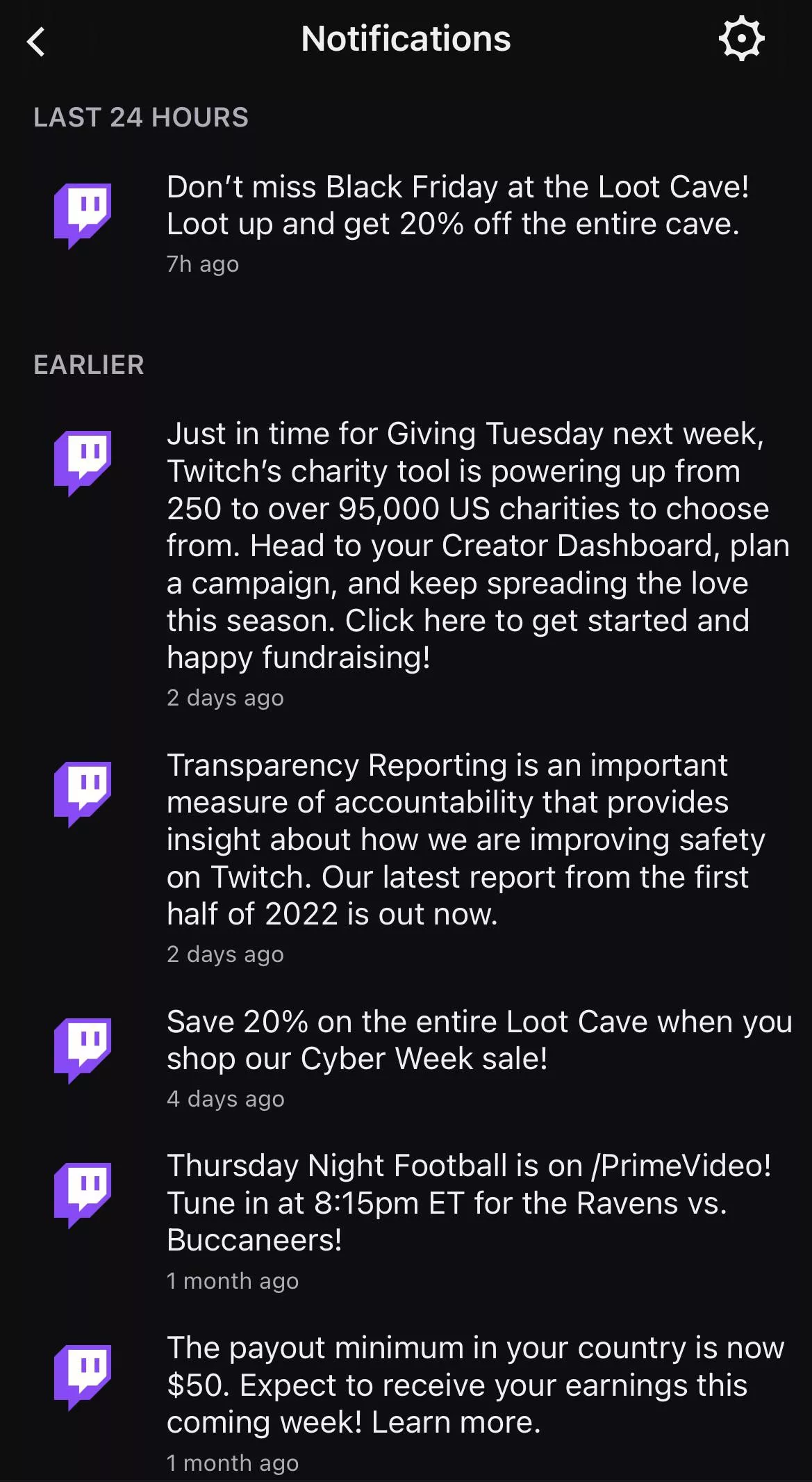 I’m tired of getting app notifications for things that aren’t people going live. I’ve tried looking for a way to mute these kinds of notifications but I can’t find it. Am I out of luck or just missing something?