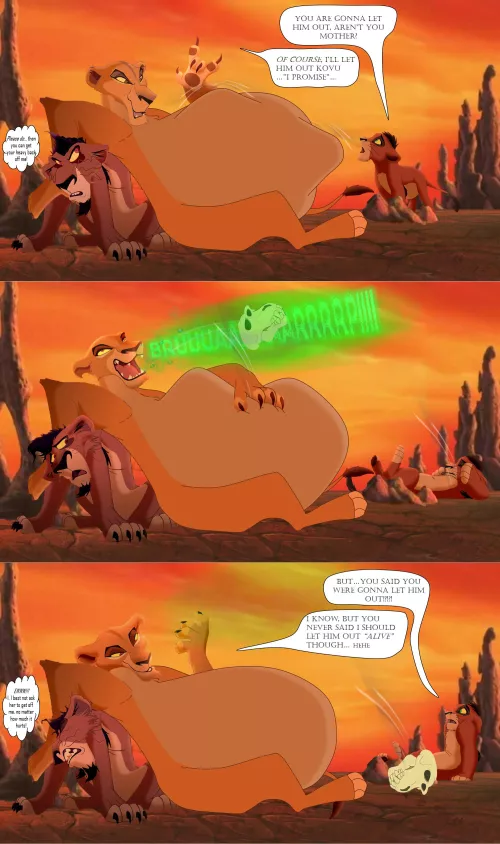 {image} A mother like Zira, always keeps her promises... in away... (by vorefan16)