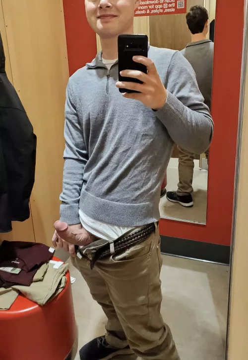 In a target changing room