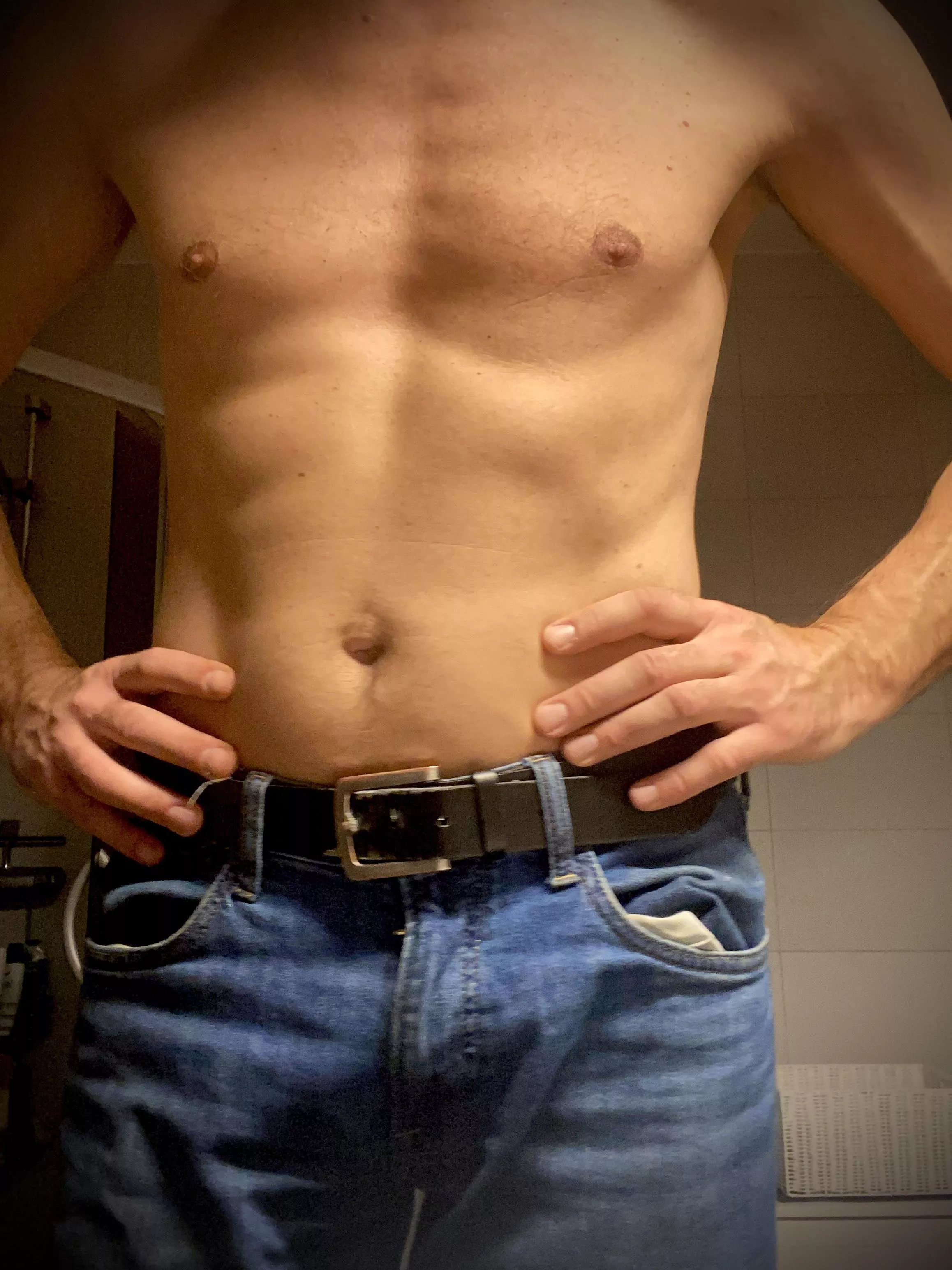 Is a man in jeans sexy. (M)