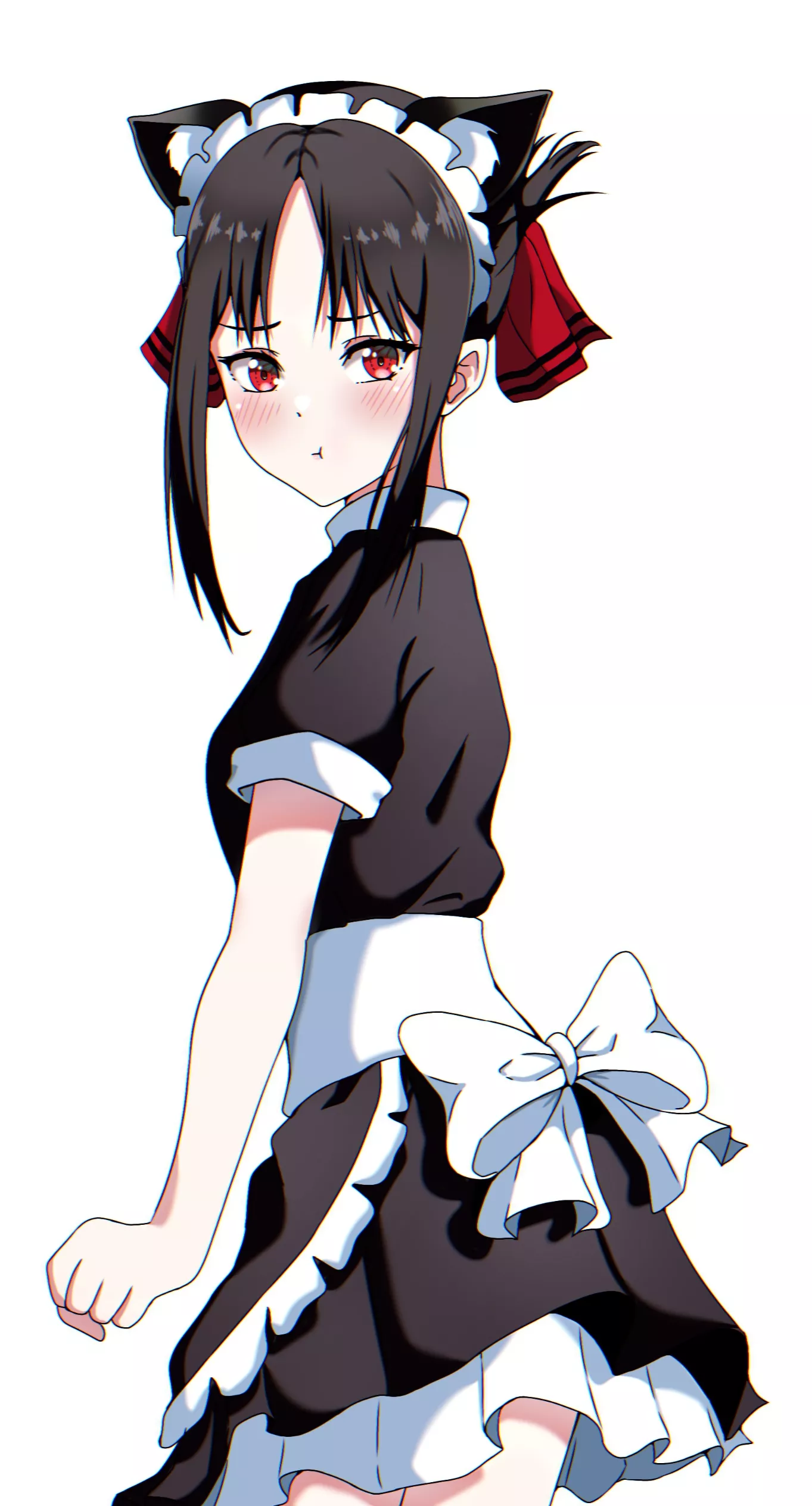 Maid Kaguya blushing (By YogiFTlalatina) [Kaguya-Sama: Love is War]