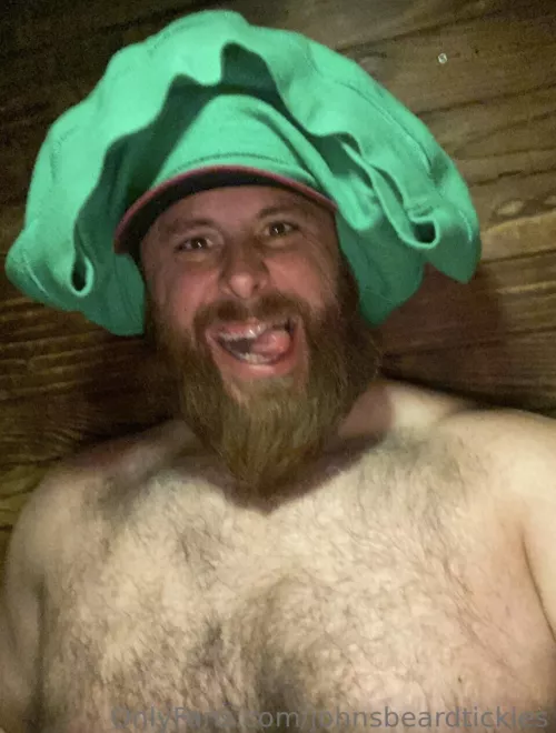 [M]e time equals sauna time 💦💦💦