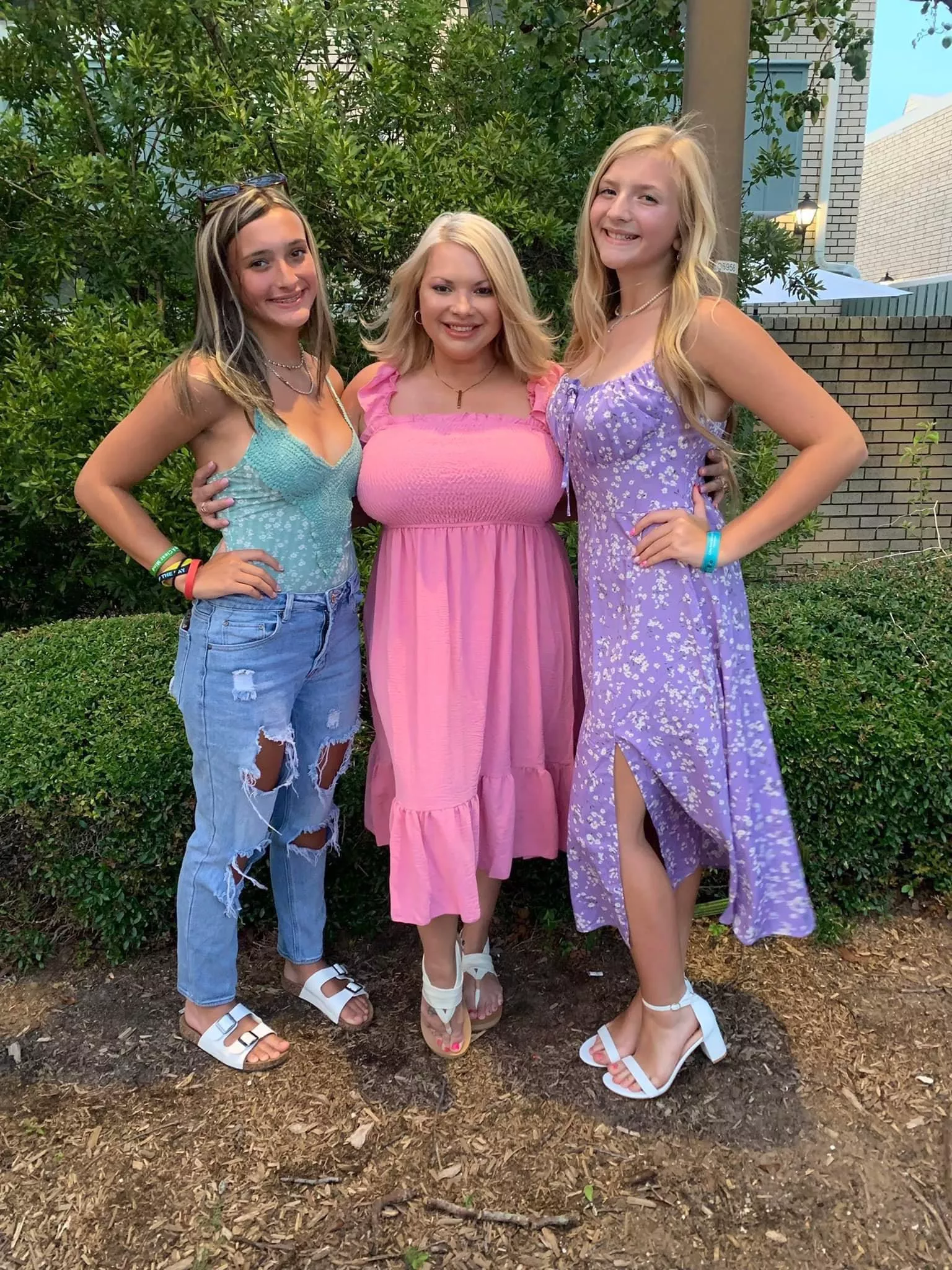Mom and daughters