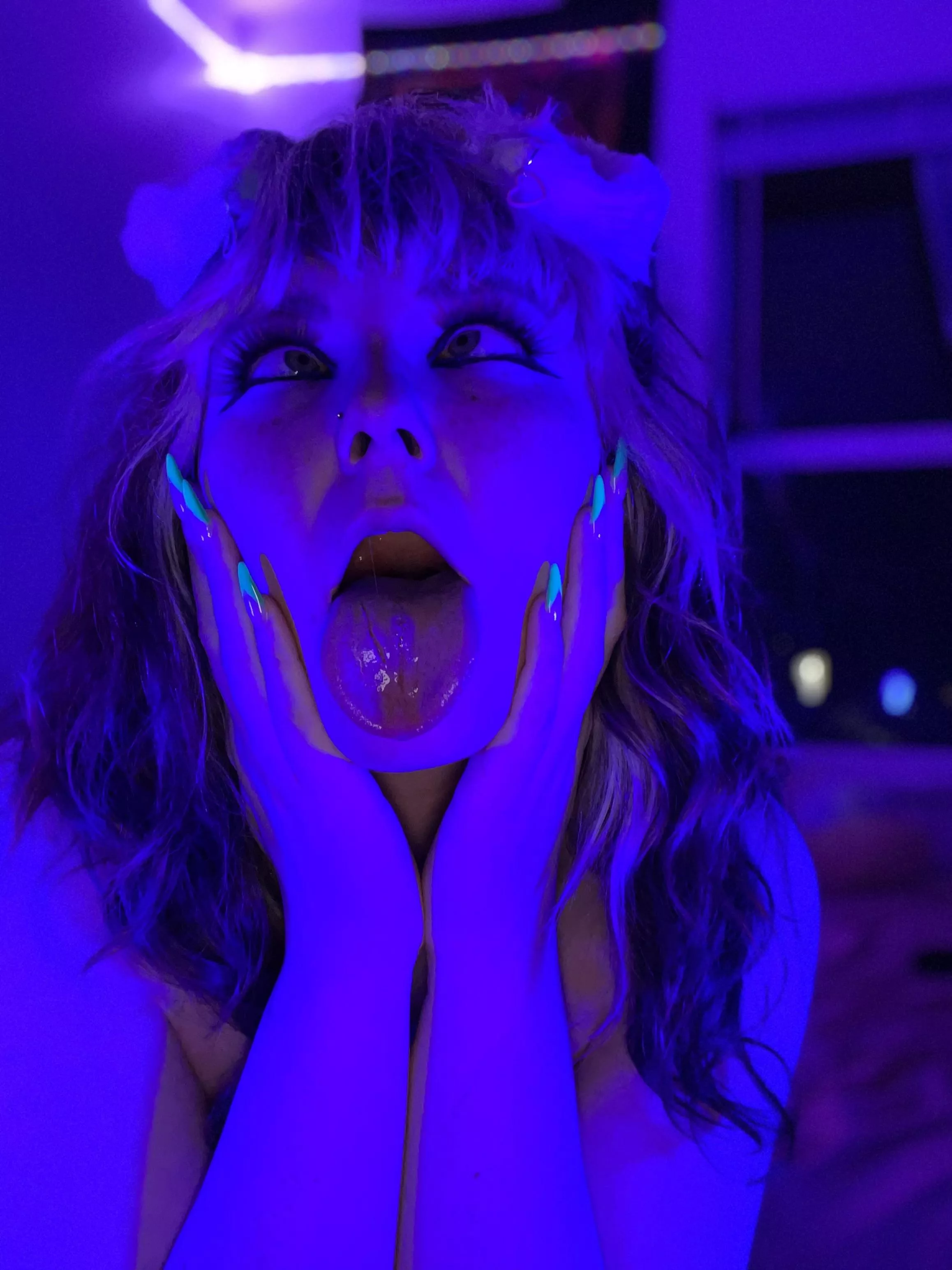 My mouth is open wide for you. And ready to be used 🐶🤤