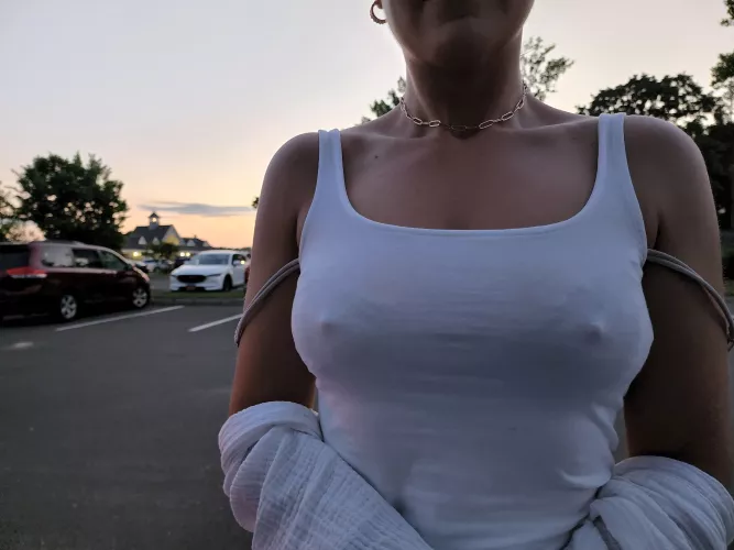 My nipples always make it obvious when i've been having some fun