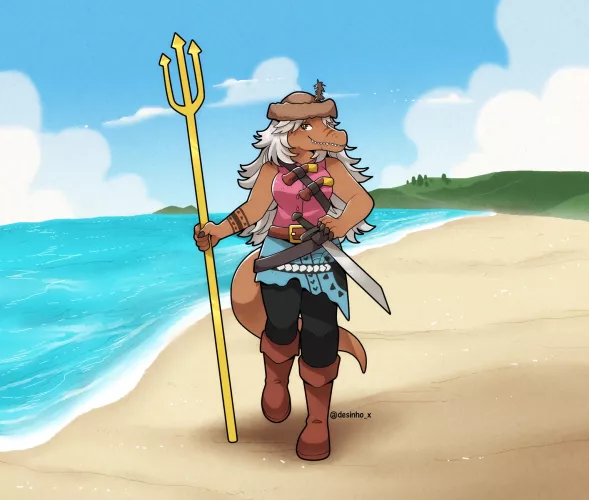 [OC] Barda 🔱 @XPanda6 oc (Art by me!)