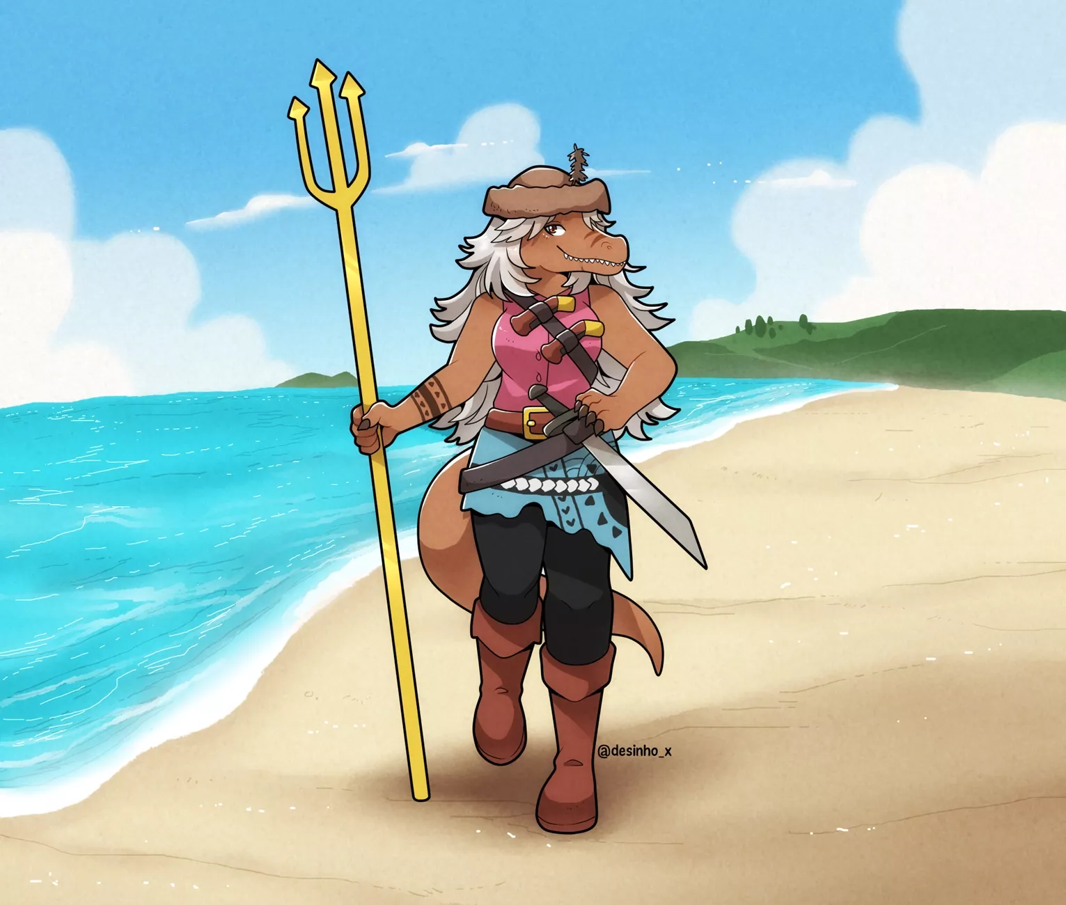 [OC] Barda 🔱 @XPanda6 oc (Art by me!)