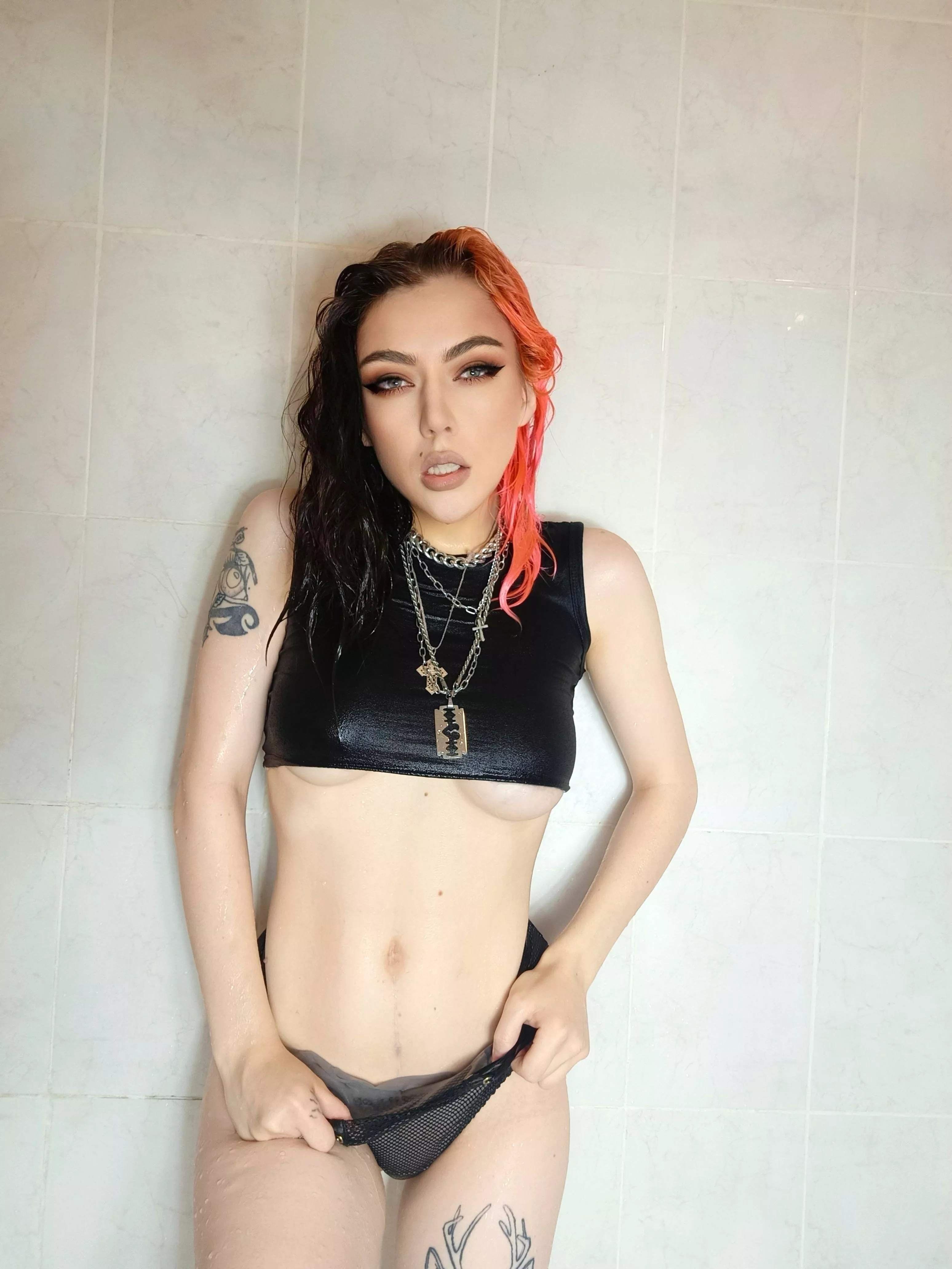 On a crowded dance floor no one will notice that your hands are underneath my dress