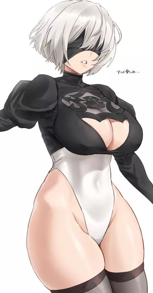 Powerful android thighs (hotate-chan)