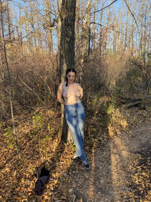 Public nudity is more fun when you have cum on your face [oc]