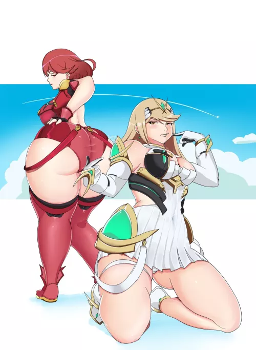 Pyra and Mythra (Barelyshiny)
