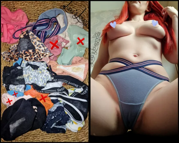 [Selling][UK] I still have some half price panties up for grabs 😁 Message me to buy 😍 Kik: LunaLovegood92x ❤️