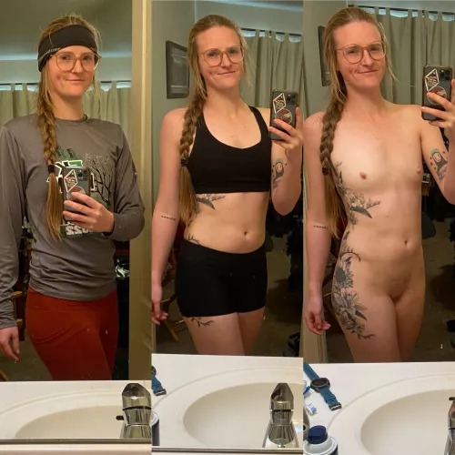 Sharing my small tits here always brightens my day. I hope it brightens yours too ✨