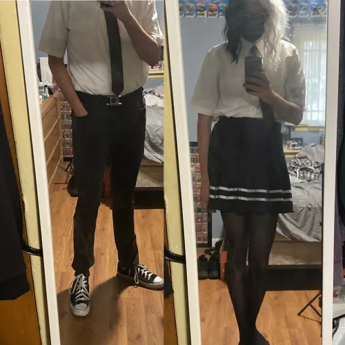 Simple change makes a great femboy outfit