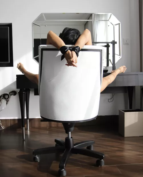 Some light bondage first