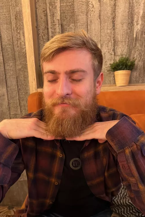 still blushing from the cold wind