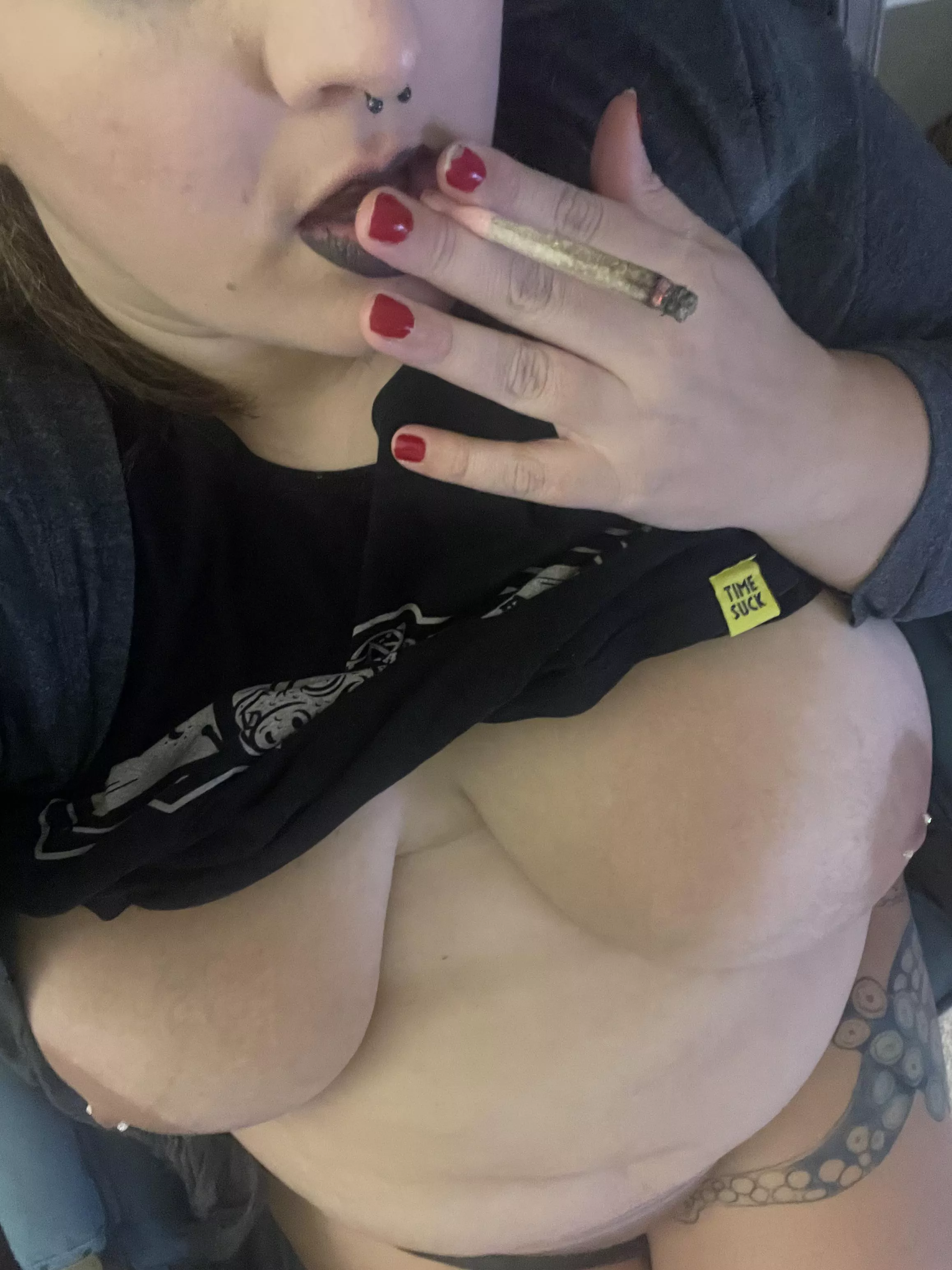 Thank(f)ul for a good J, black lipstick, red nail polish, piercings and tattoos. What are you thankful for?