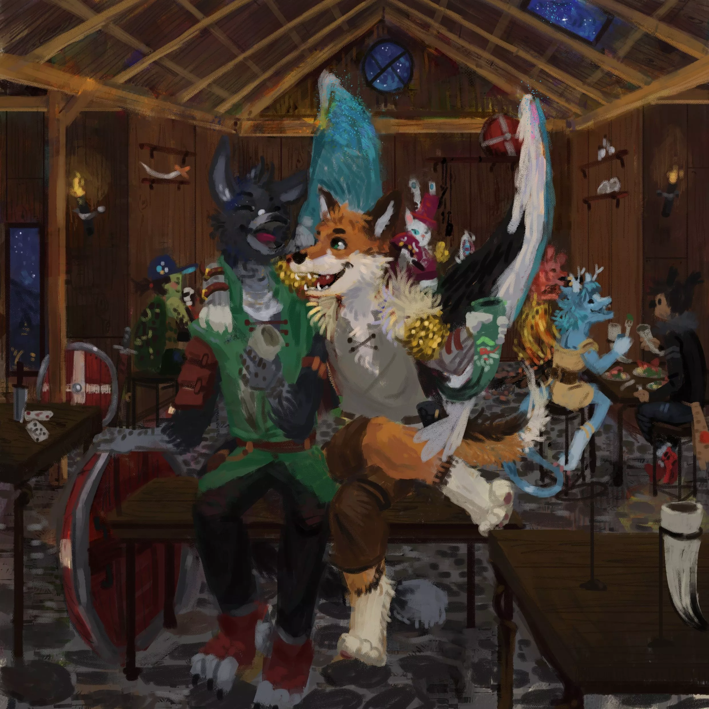 viking friends :D (art by me)