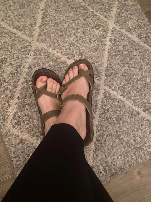 Would you peek at my feet under the table?