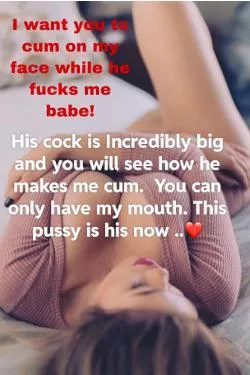 You cum where I tell you to cum..