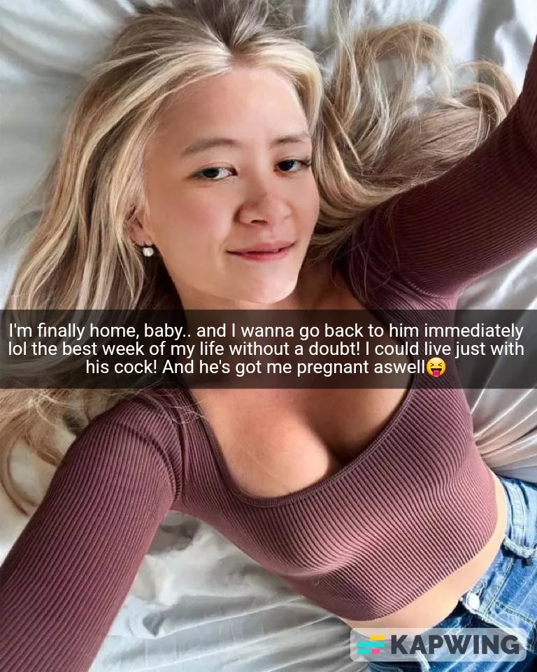 Your gf got back from her week stay with her bull..and came back with a baby