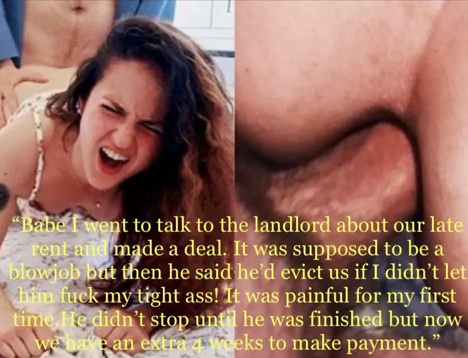 Your girlfriend might be sore but she got an extension on rent