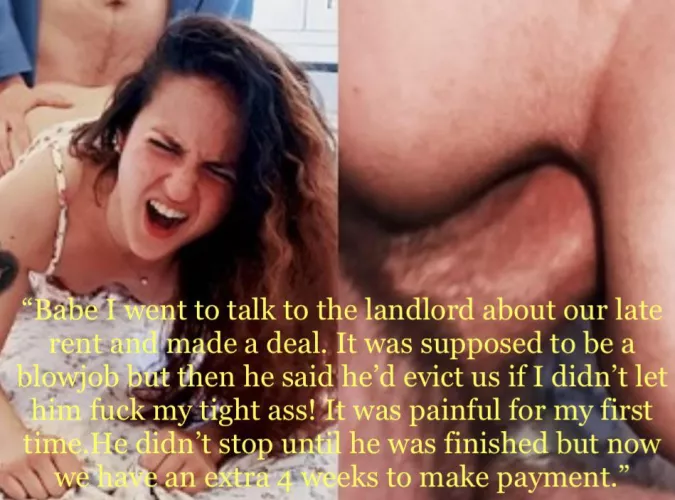 Your girlfriend might be sore but she got an extension on rent