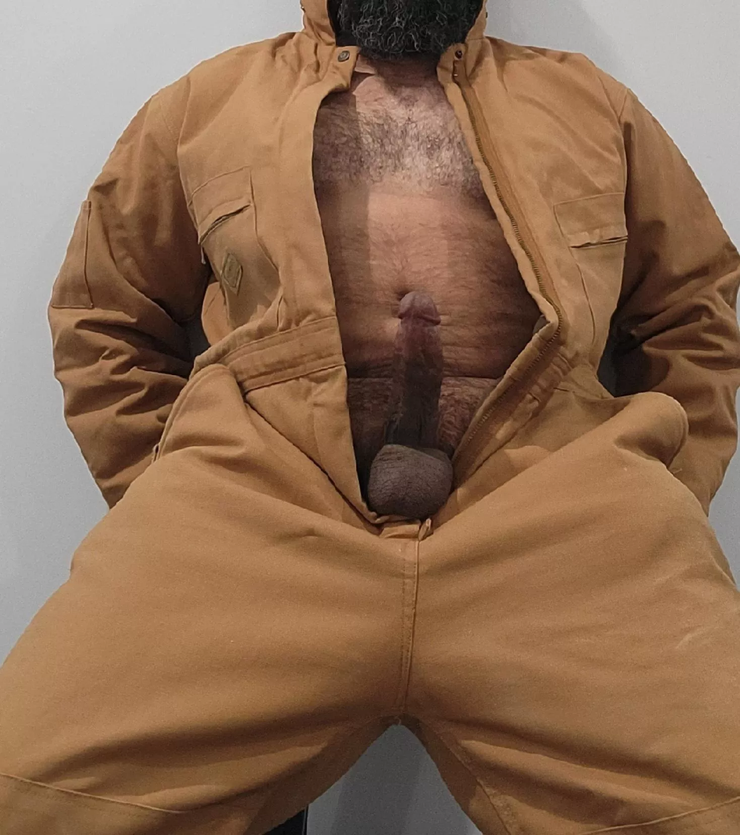 [47] What? You want daddy to unzip it..