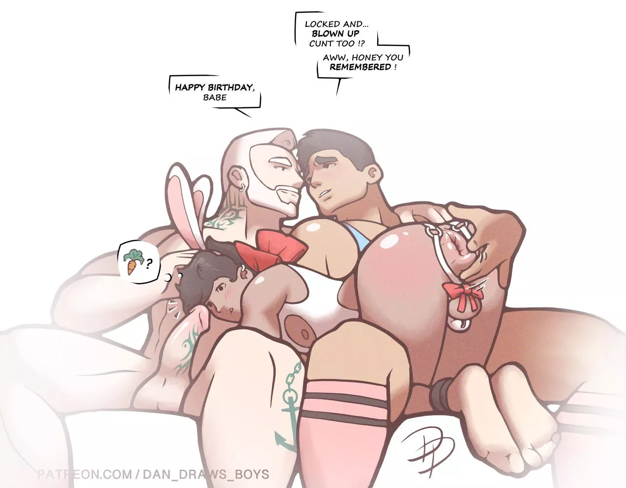 A locked sub for your birthday 🥳 - DanDrawsBoys #057