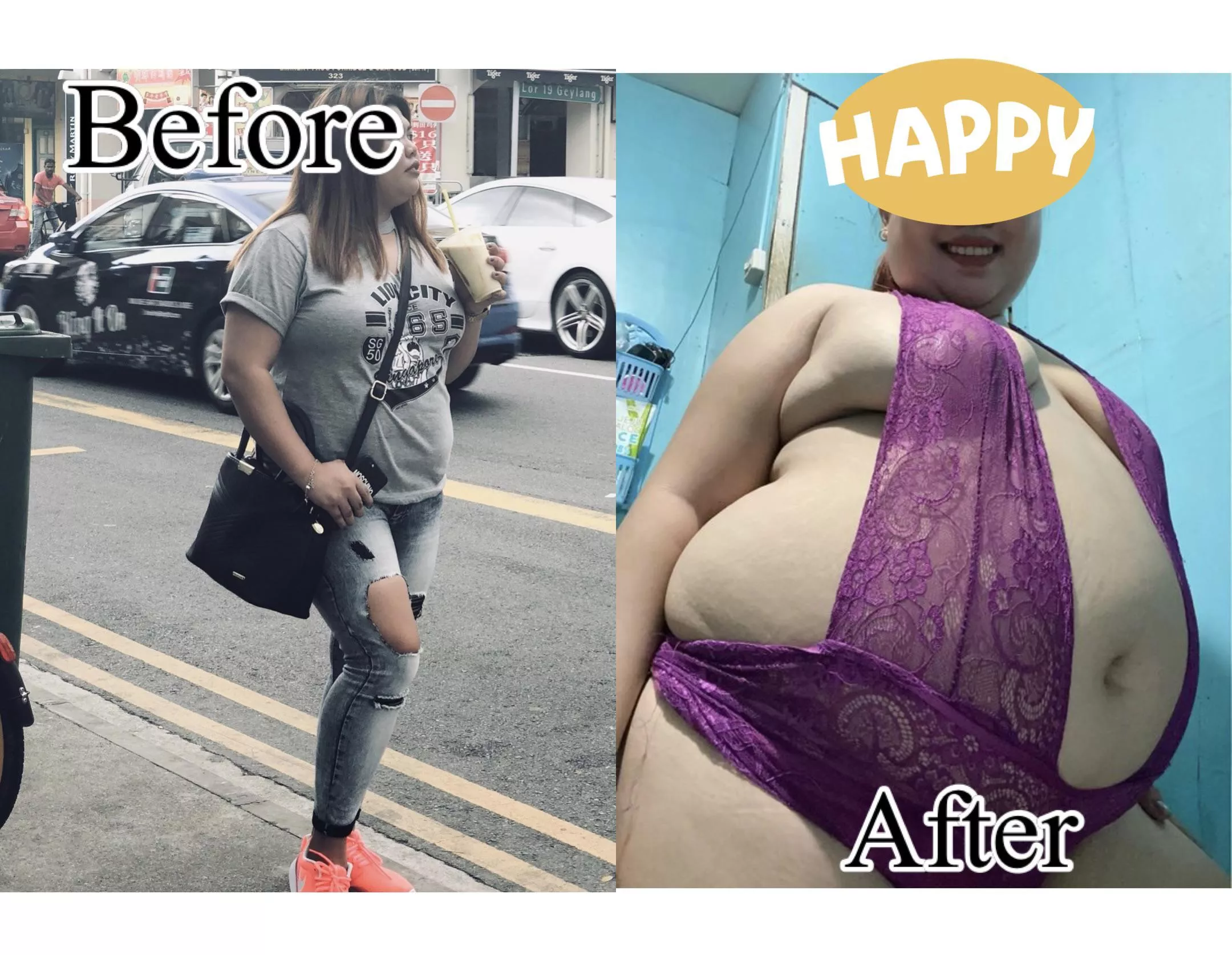 before and after 🥰