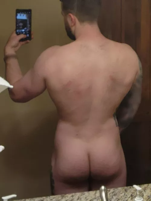 Do you think I've worked on my gluten or (m)y back more?