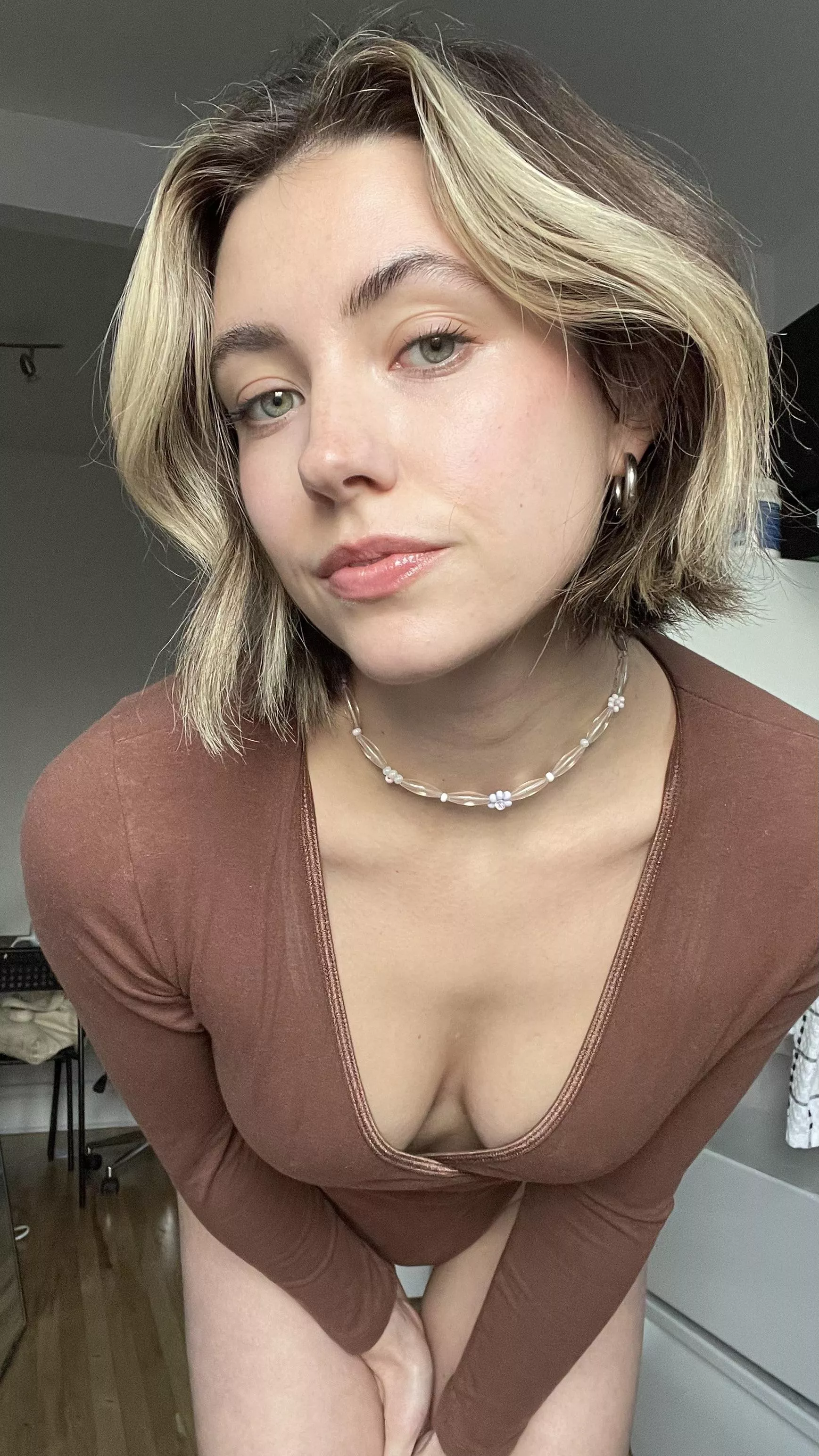 Downblouse + bodysuit ;)