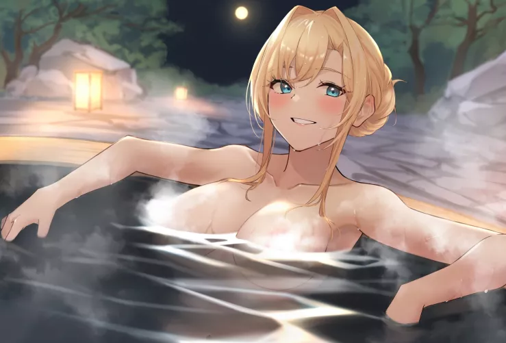 Enjoying the bath