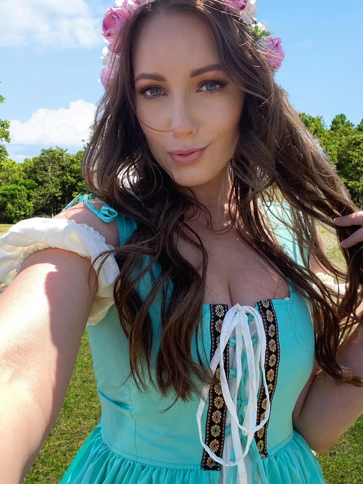 Every day blossoming and happier [f]