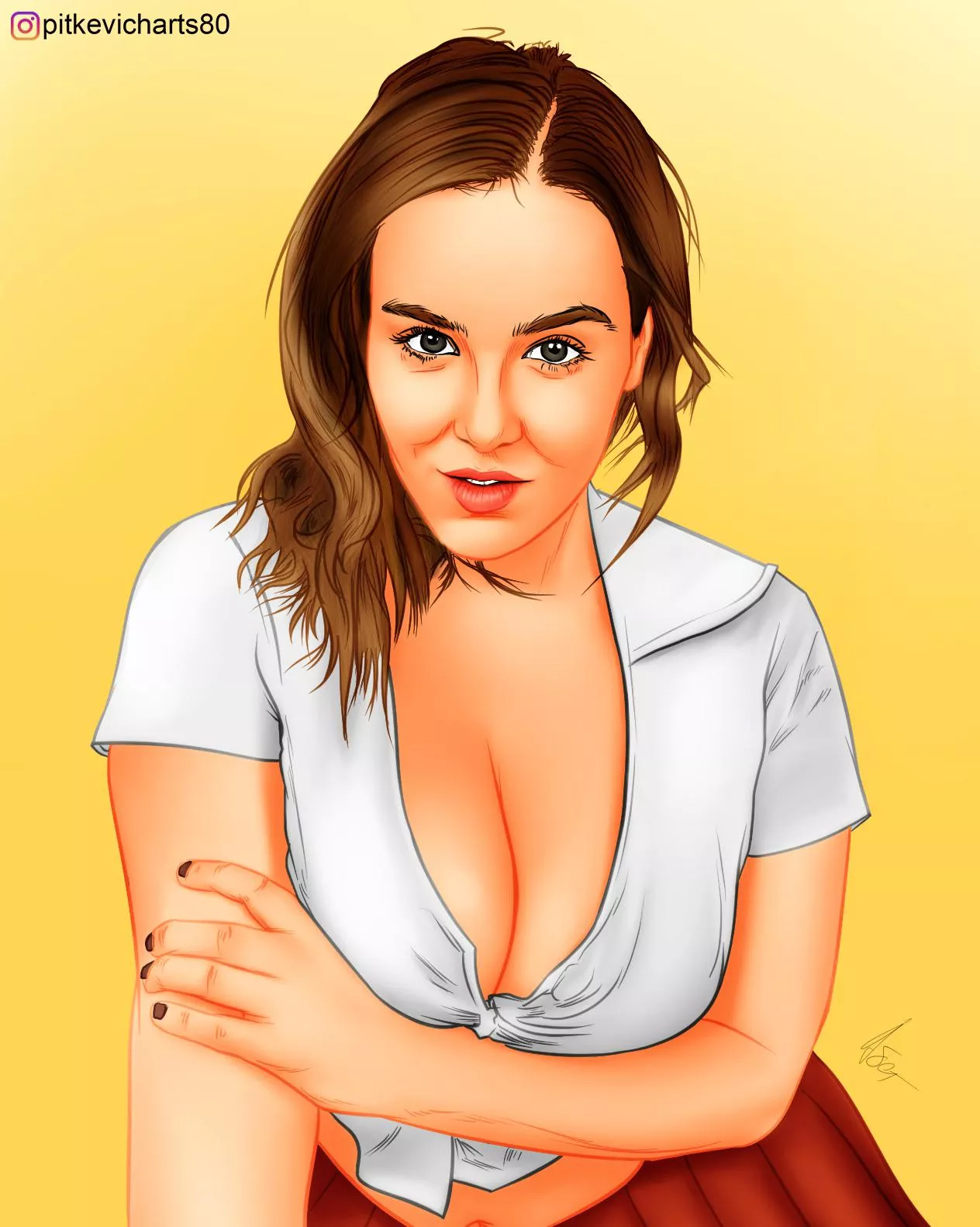 Fan art for AVN model Natasha Nice, by Me