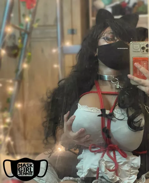 Feminized, tied up, and locked in a slave collar. My girlfriend filmed herself groping me and said if I don’t do exactly as she says the video will be sent to all her friends and they’ll get to see how weak I really am…