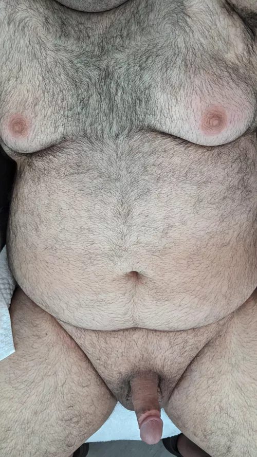 Fresh out of the shower.