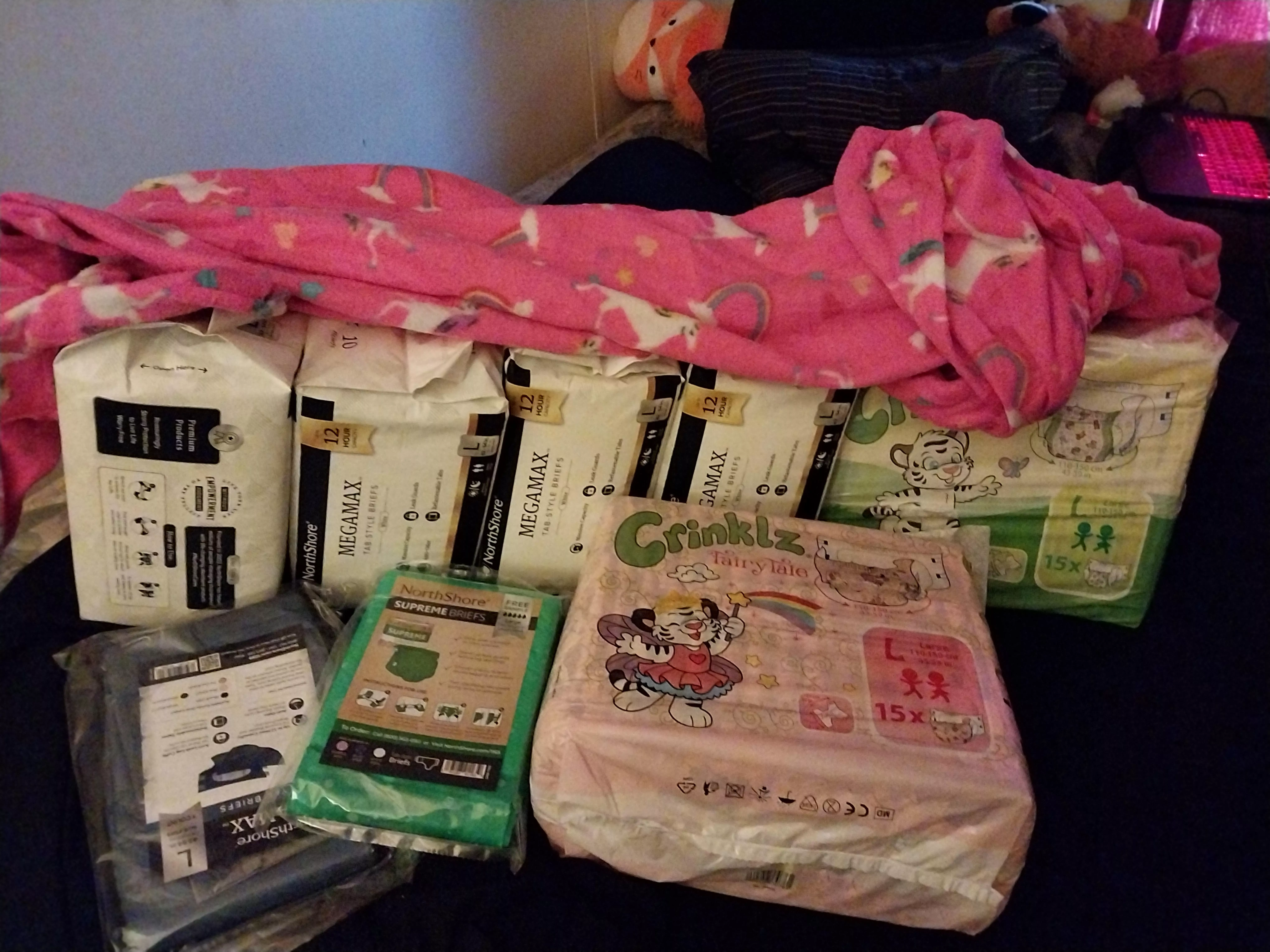 got my first case, and my first pair of footie pajamas in 20yrs x3