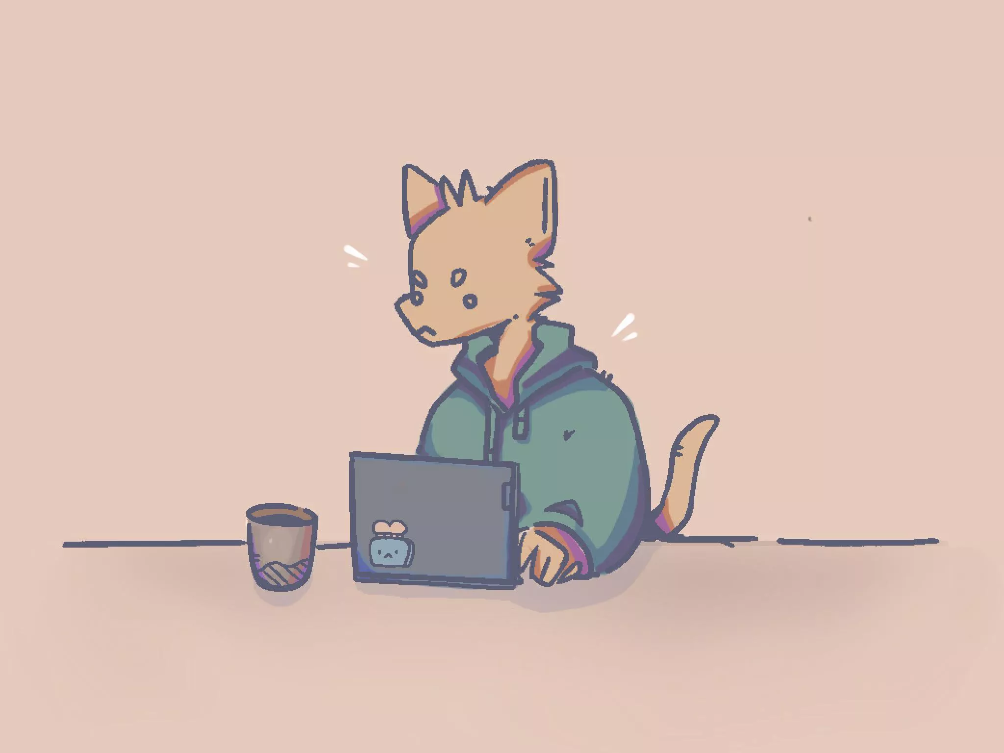 He is ordering food… top comments decides what he eats (I’ll draw)