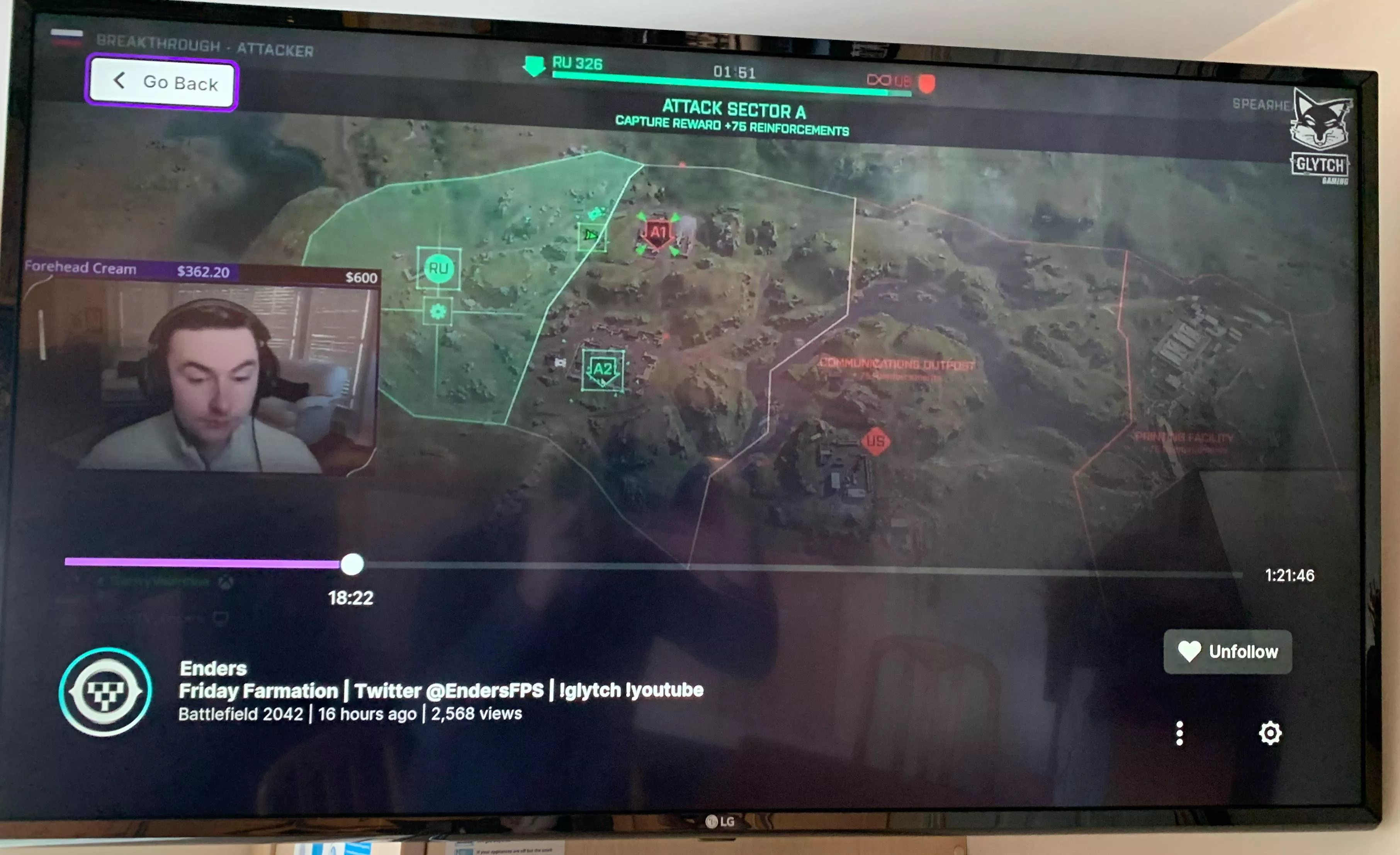 How can I turn on the chat overlay when watching a stream replay on an the Twitch app on LG WebOS TV? I searched all over page on TV and don’t see any way to do it.