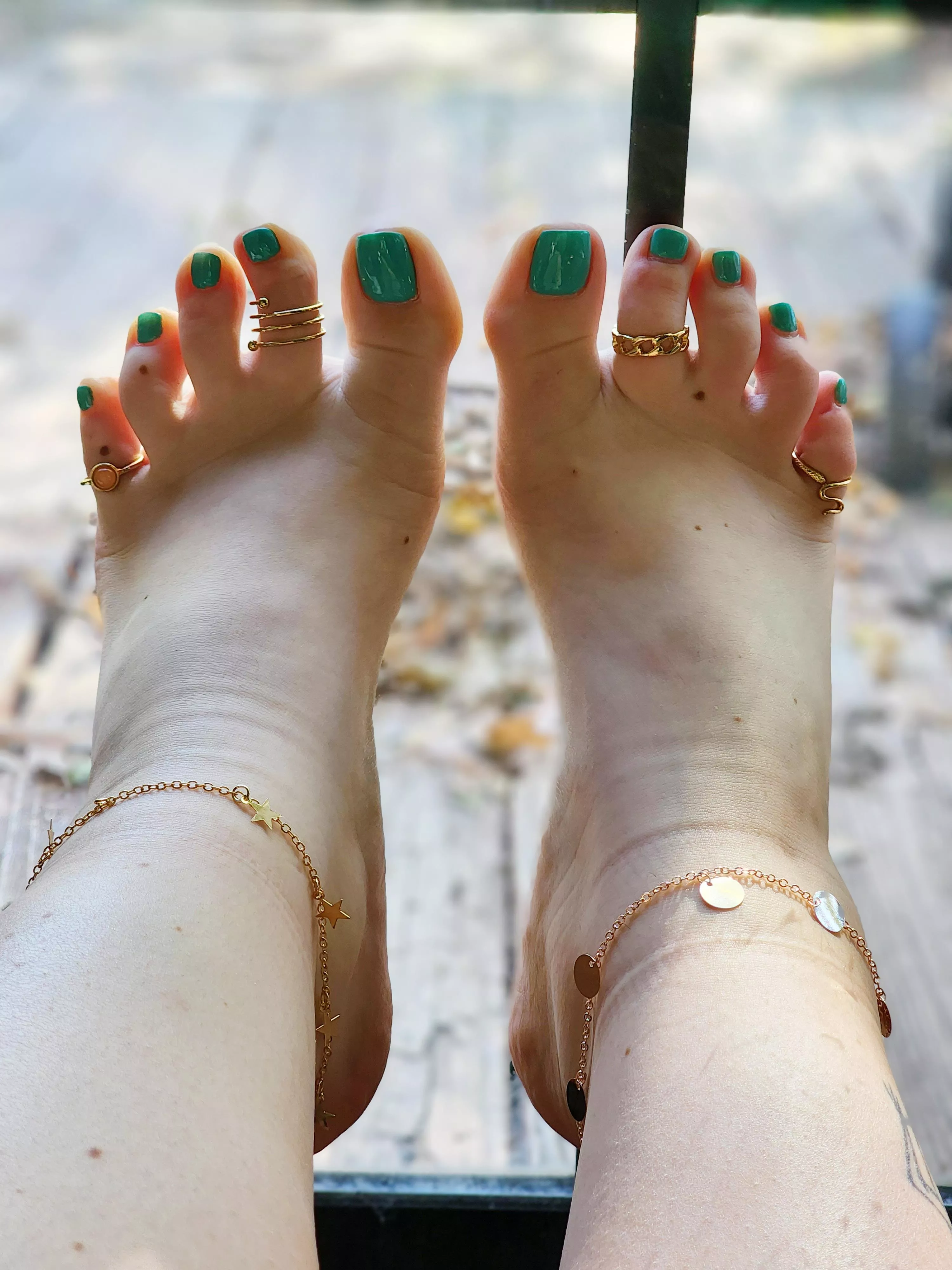 I love my new pretty jewelry for my feet