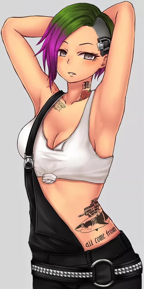 If Judy was in Edgerunners (Tarte.k)