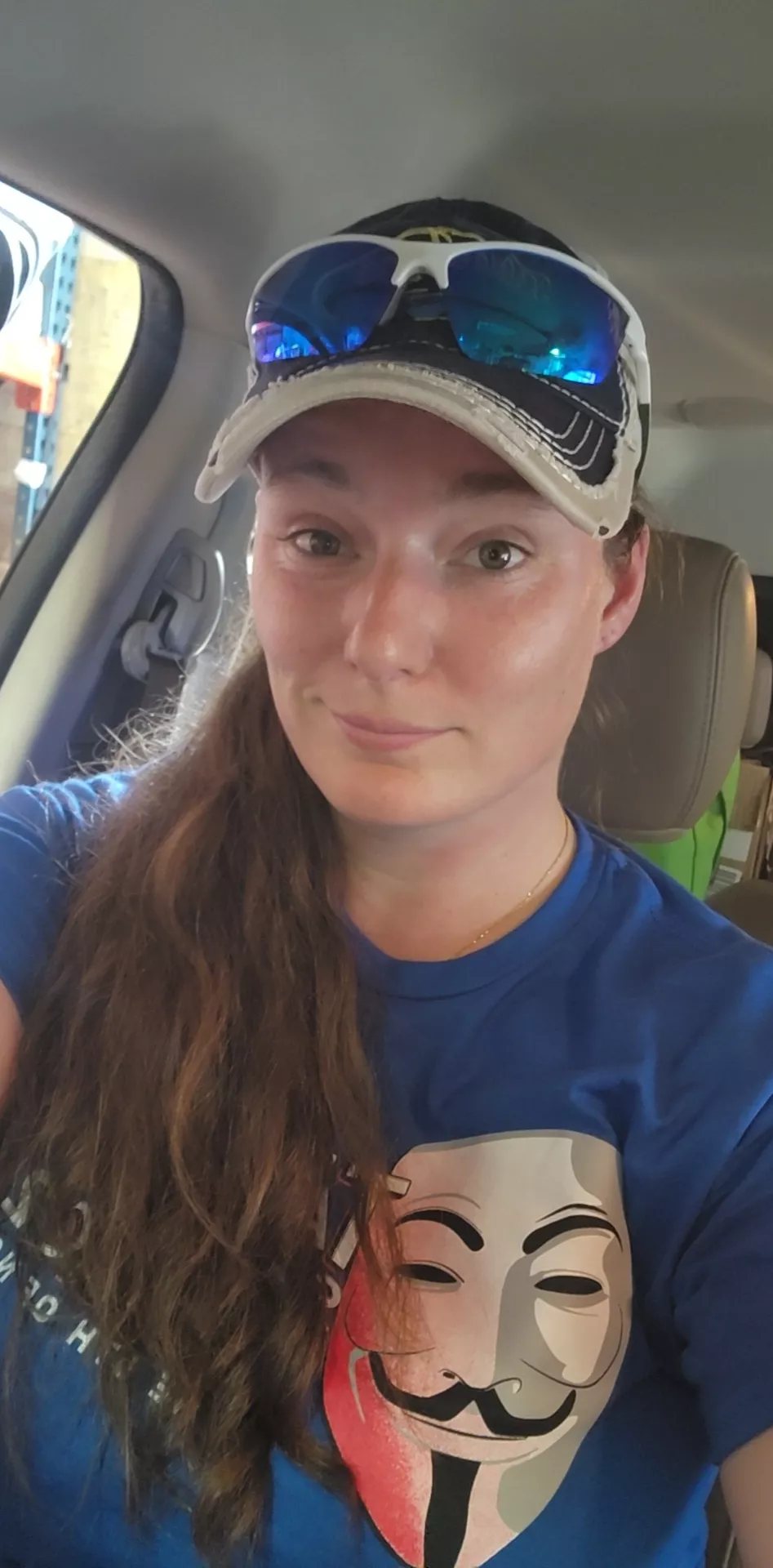 Just a simple picture of my long ponytail and ballcap look 😁