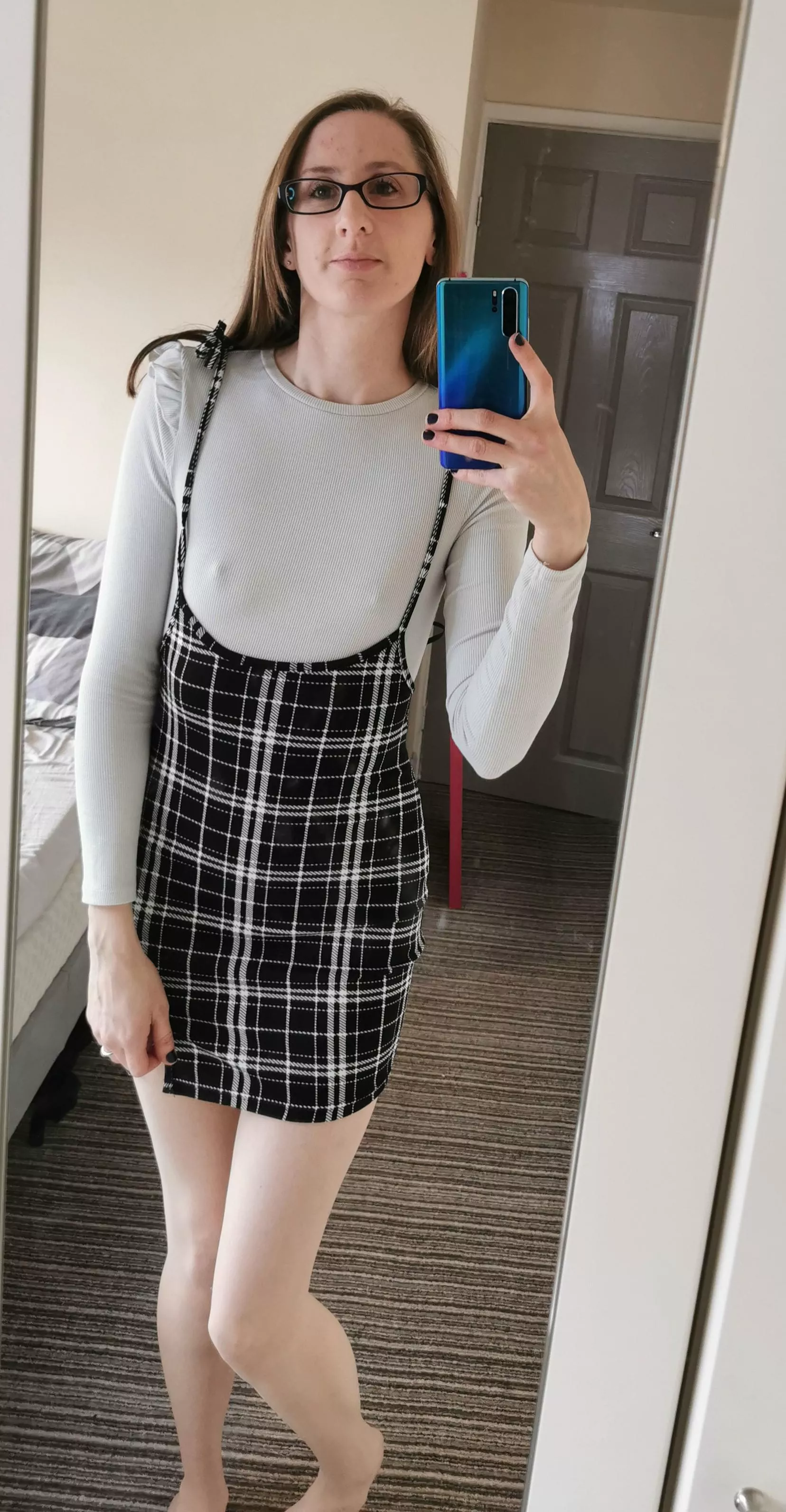 Just about to head out in this cute outfit!