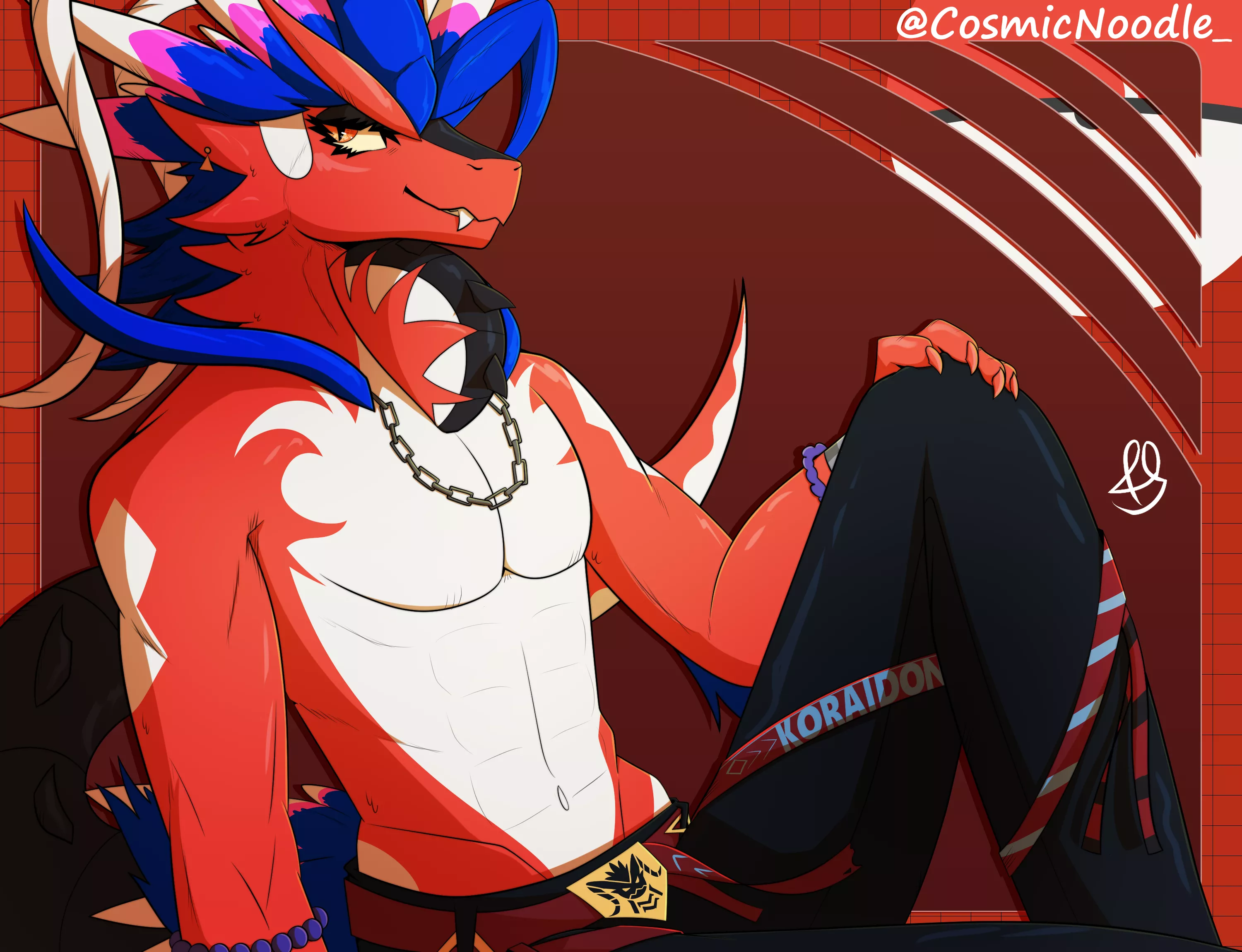 Koraidon (Art by me @CosmicNoodle_ on twitter)